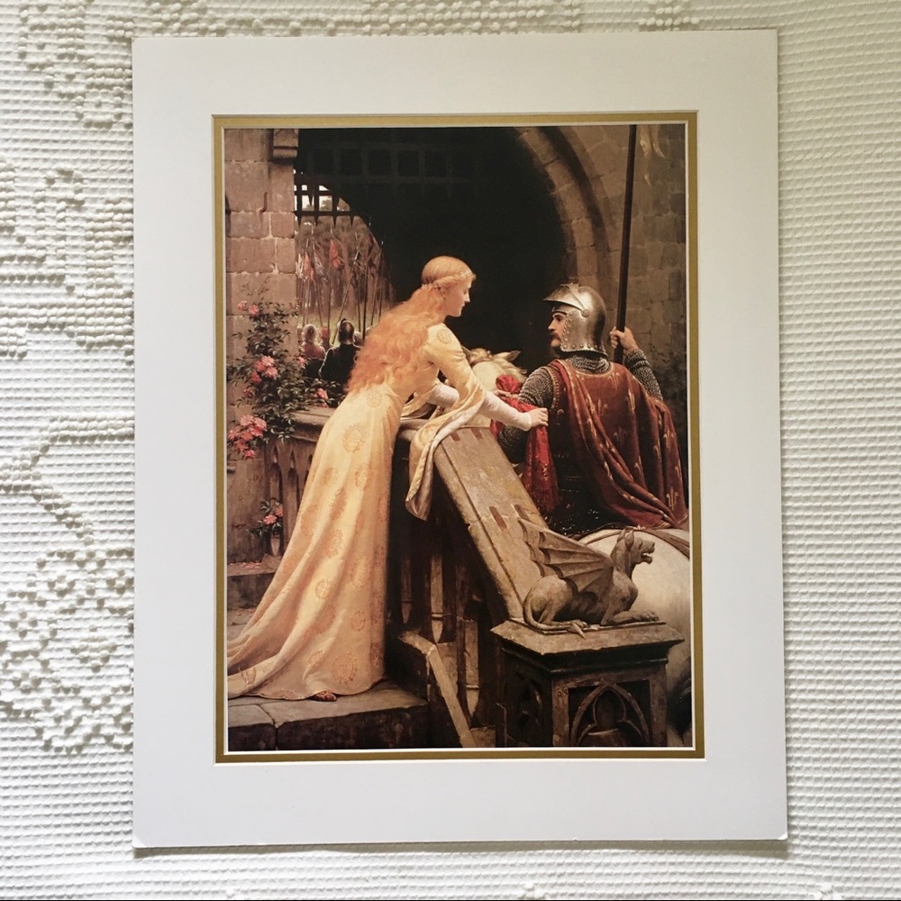 16x20” Print in Mat Edmund Blair Leighton